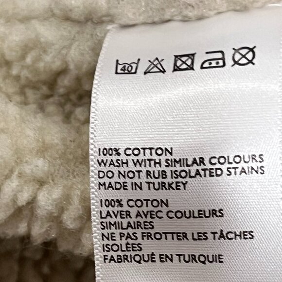 BDG Sherpa Denim Trucker Jean Jacket, Light Wash, L - Picture 6 of 9